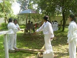 Lady cadet training